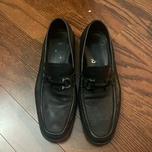 Black ferragamo sneakers